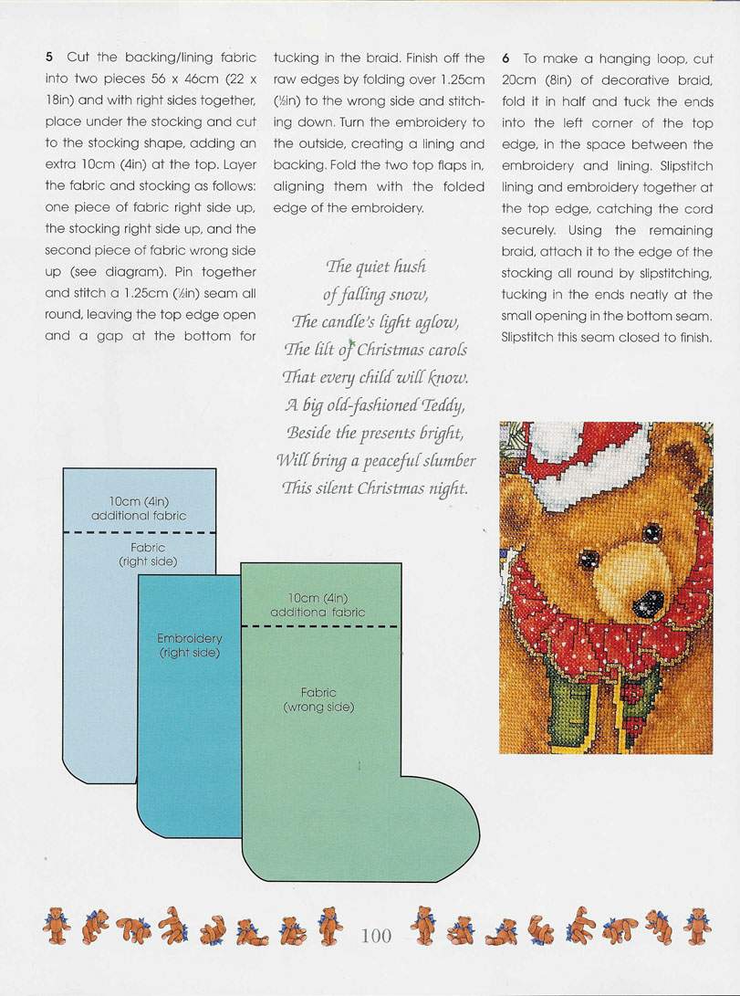 Schema punto croce Teddies 97