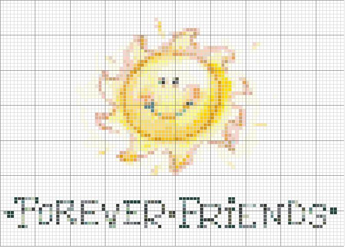 Schema punto croce The Sun