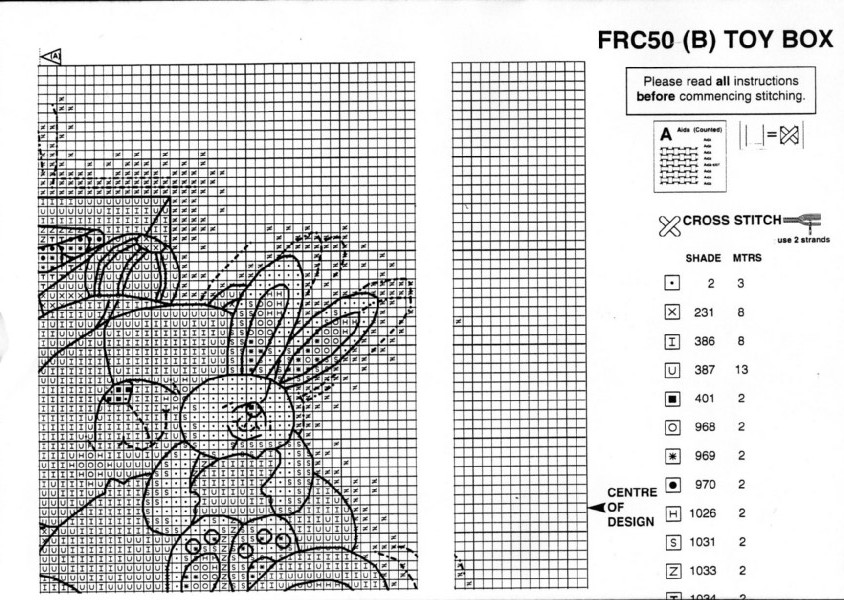 Schema punto croce Toy Box 6