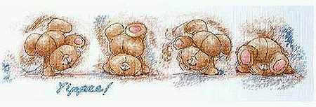 Schema punto croce Tumbling Along 1