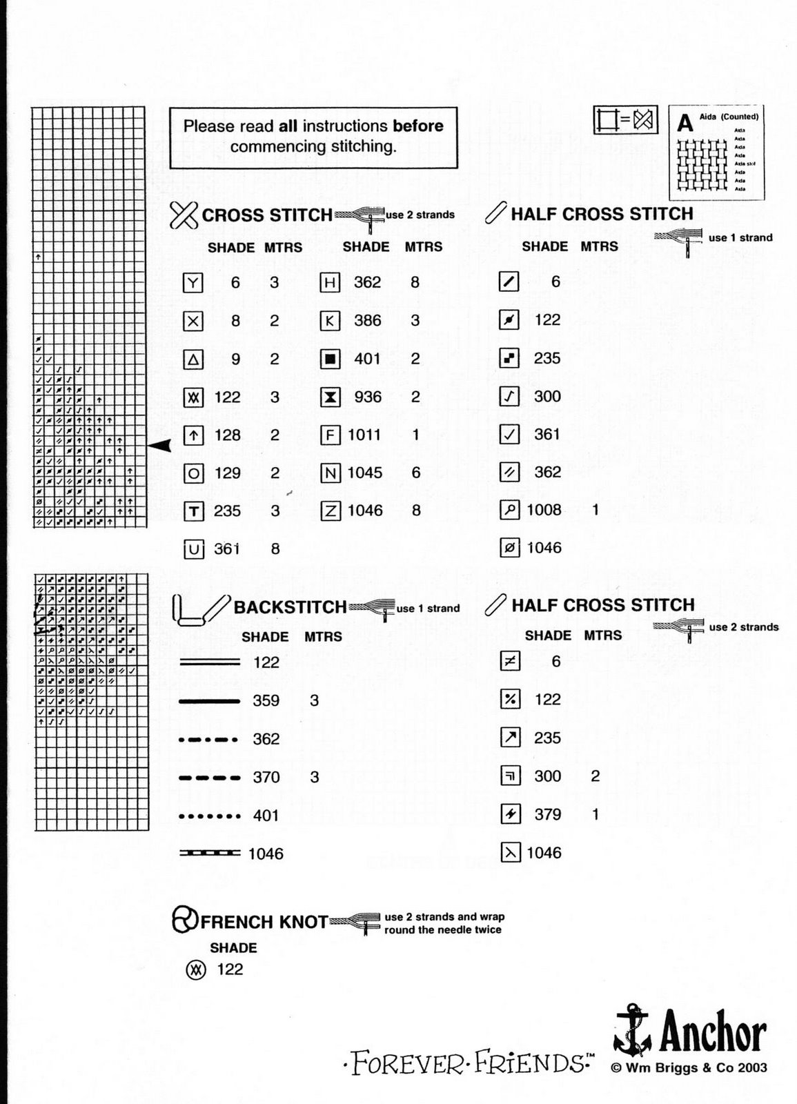 Schema punto croce Tumbling Along 5