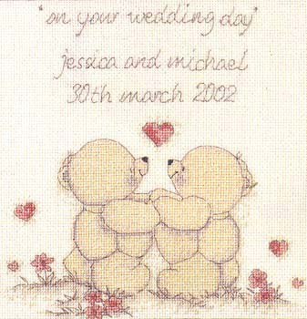 Schema punto croce Wedding Sampler 1