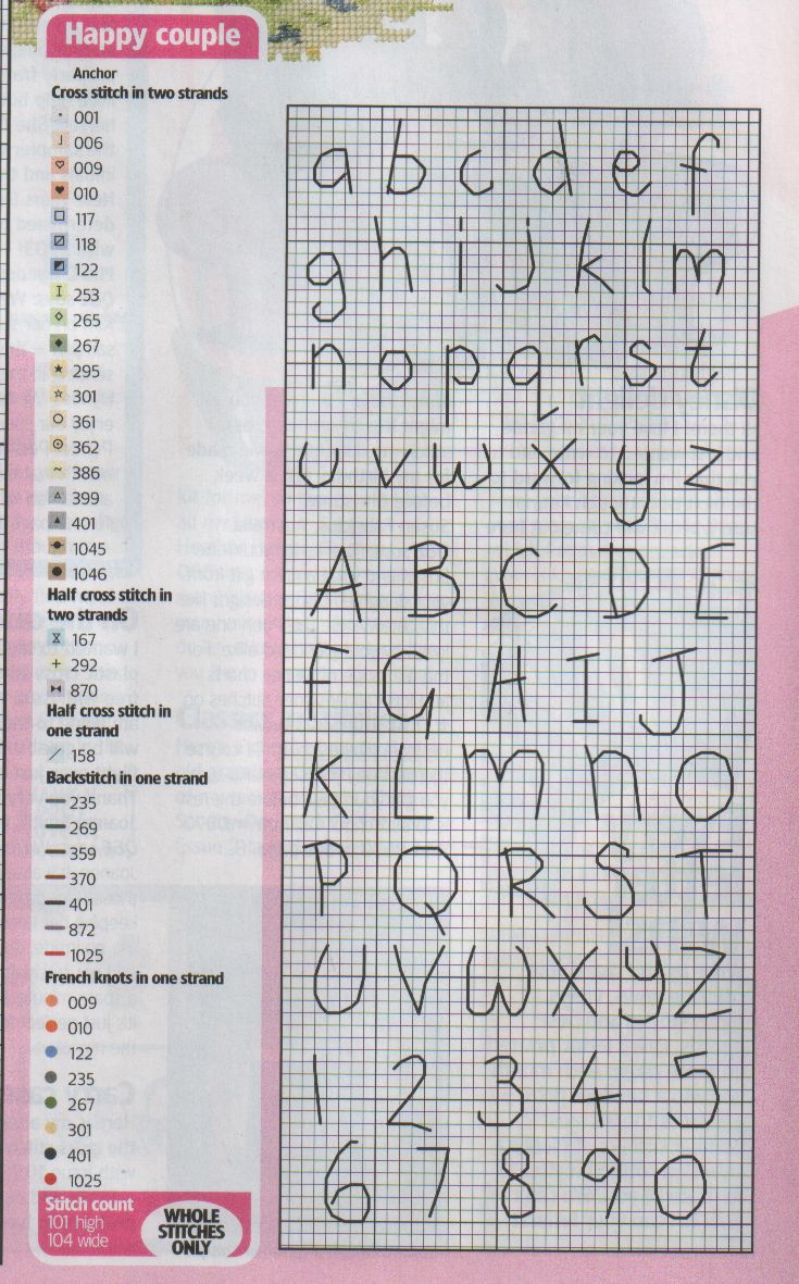 Schema punto croce Wedding Spring 5