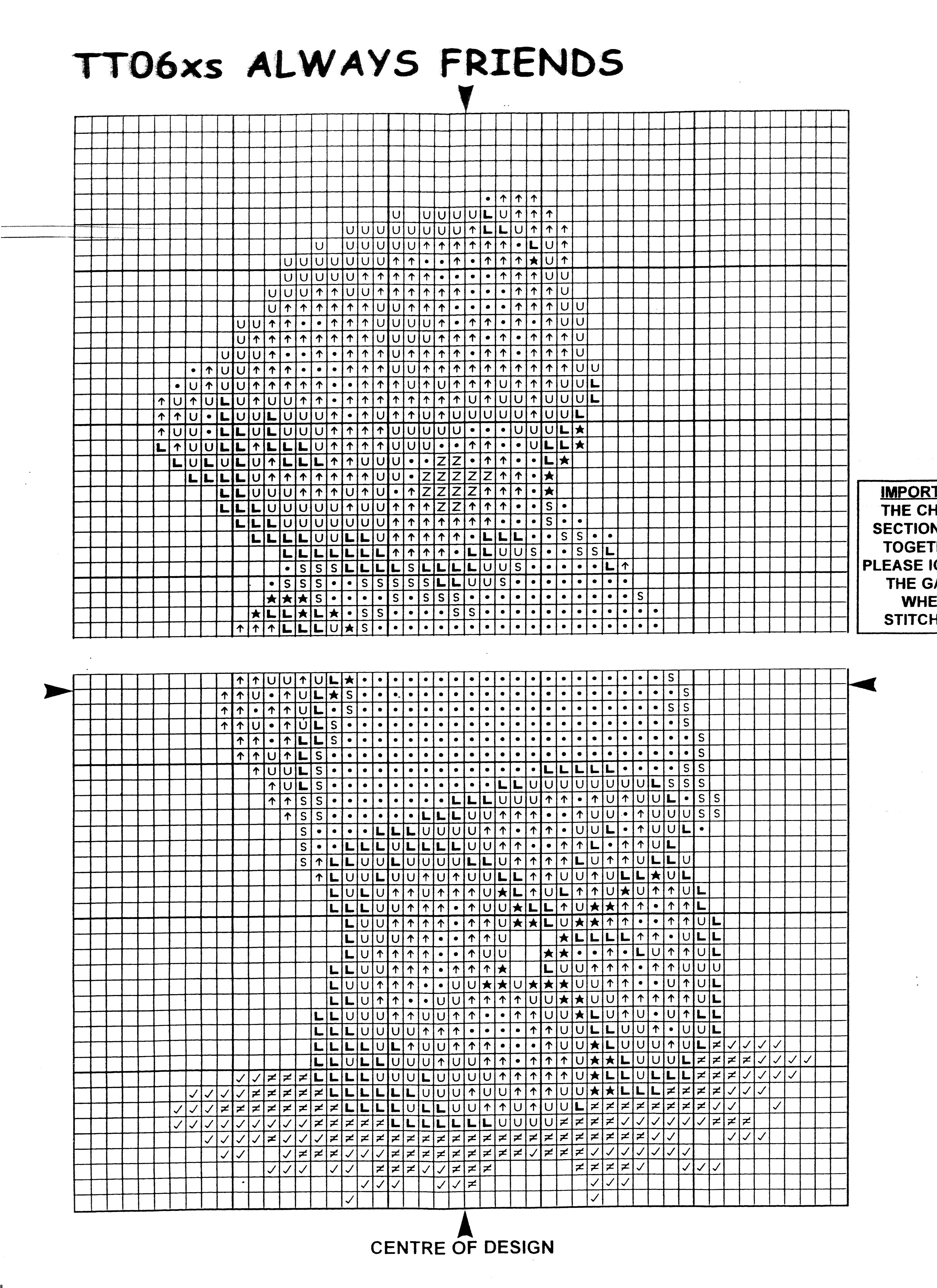 Schema punto croce Amico 2
