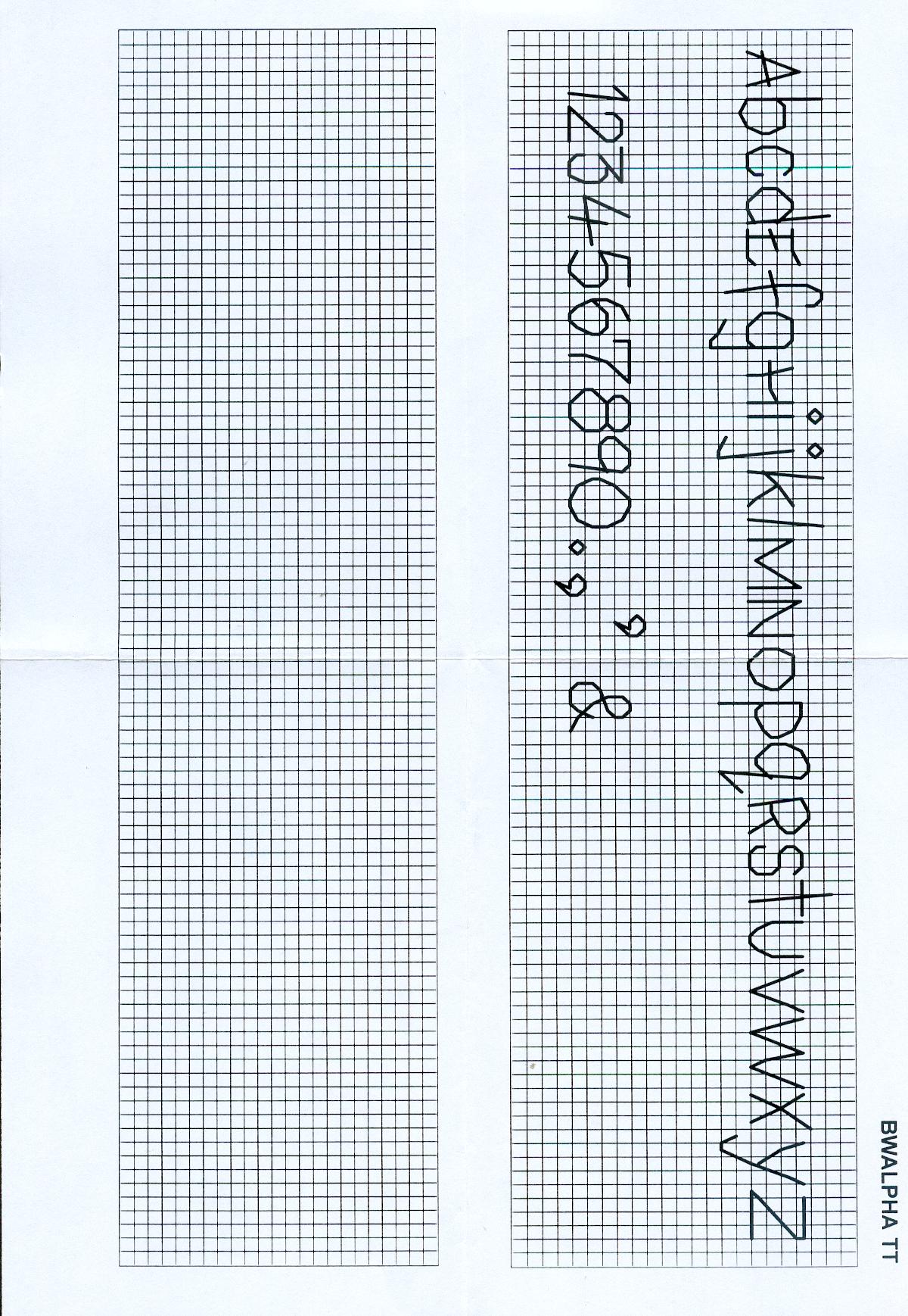 Schema punto croce Baby 10