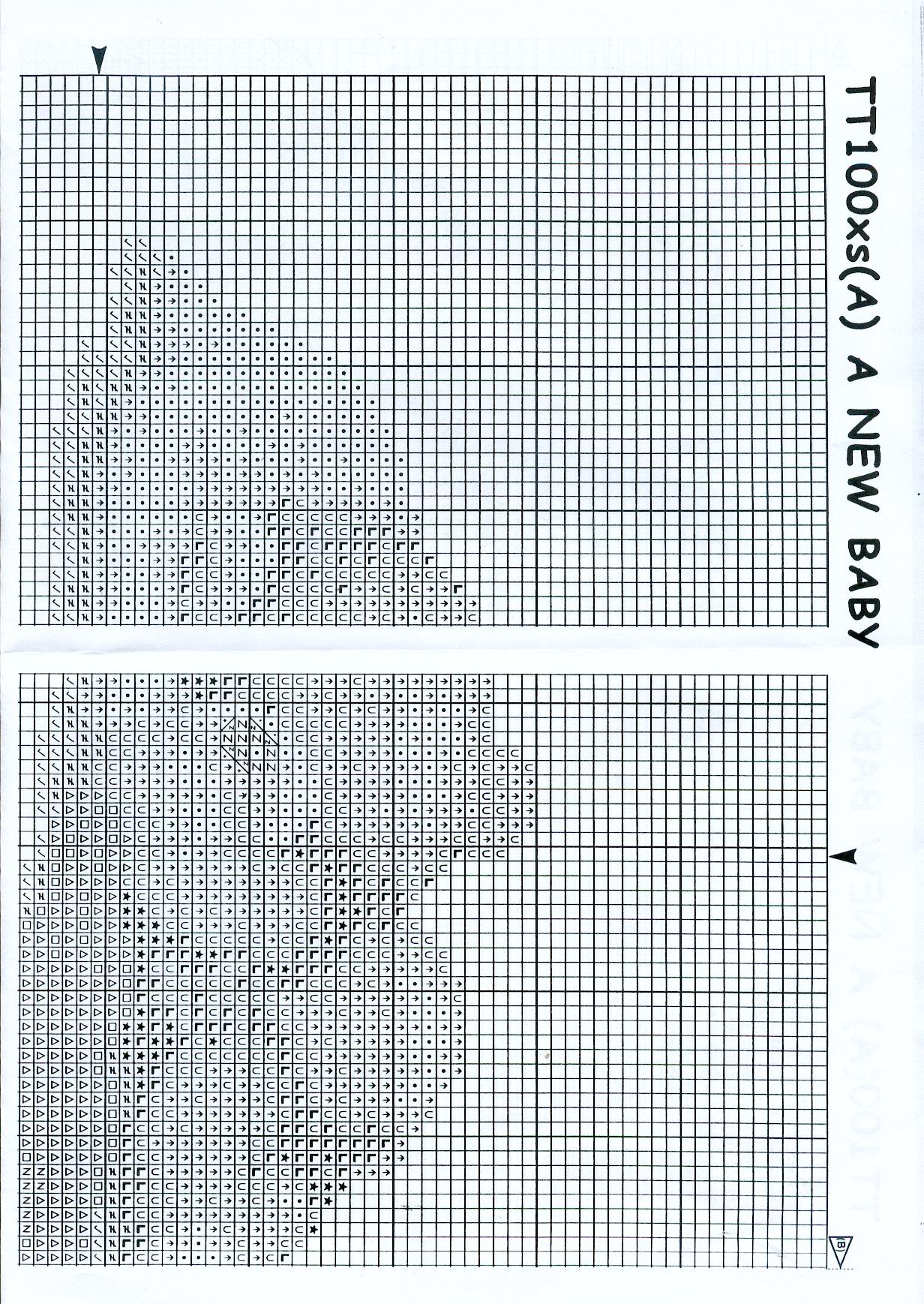 Schema punto croce Baby 4