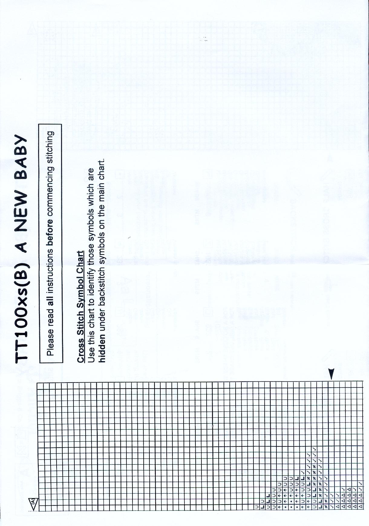Schema punto croce Baby 9