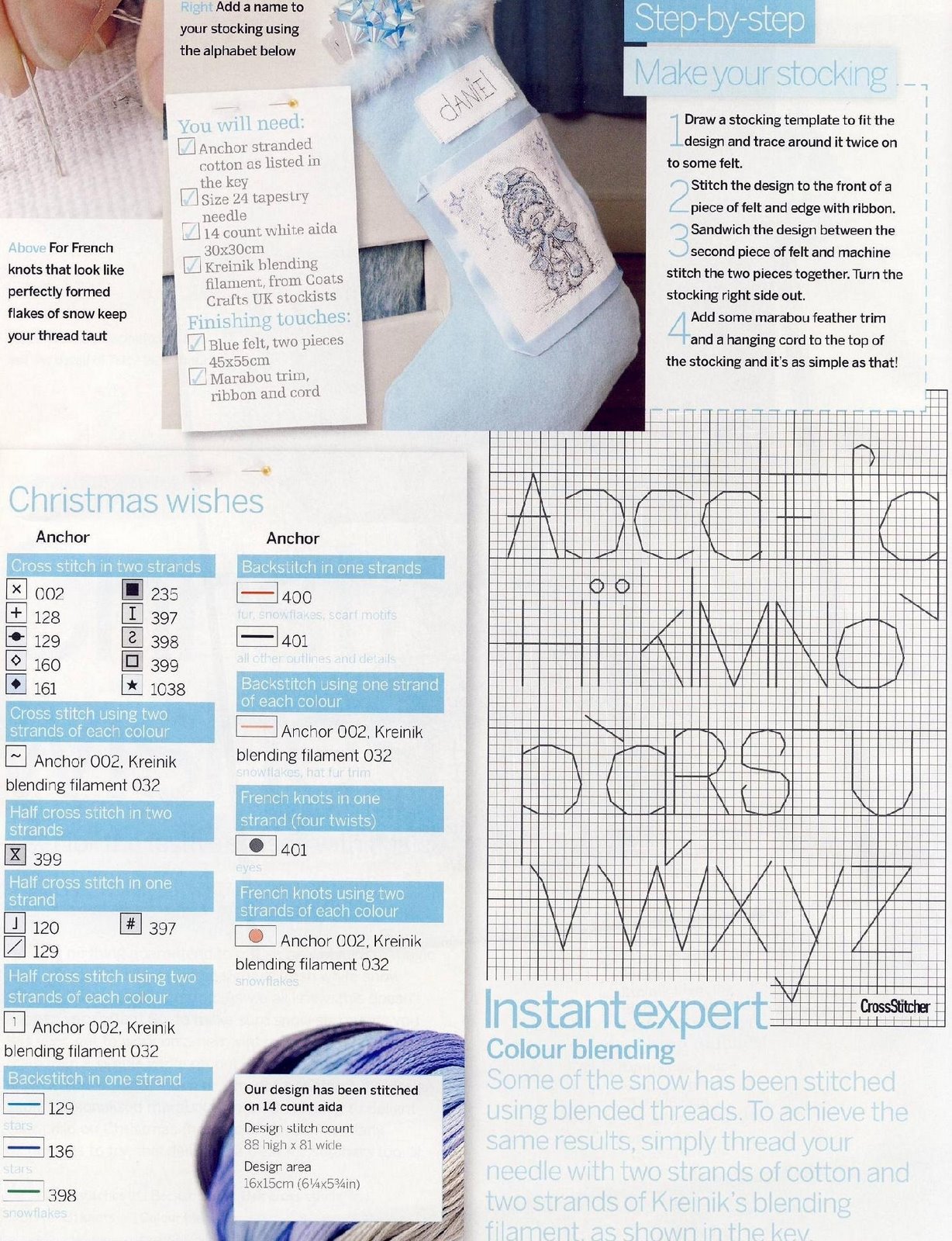 Schema punto croce Freddo 3