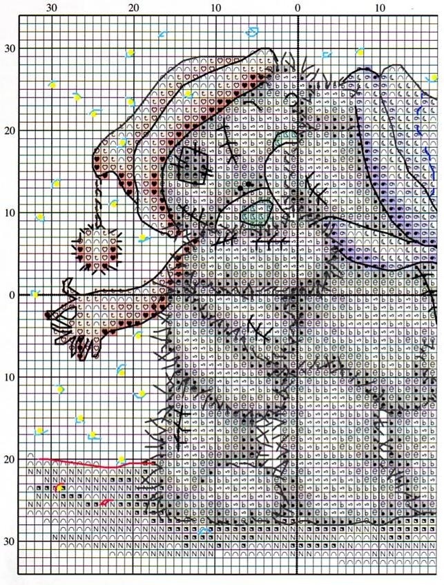Schema punto croce Inverno 2