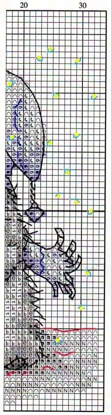 Schema punto croce Inverno 3