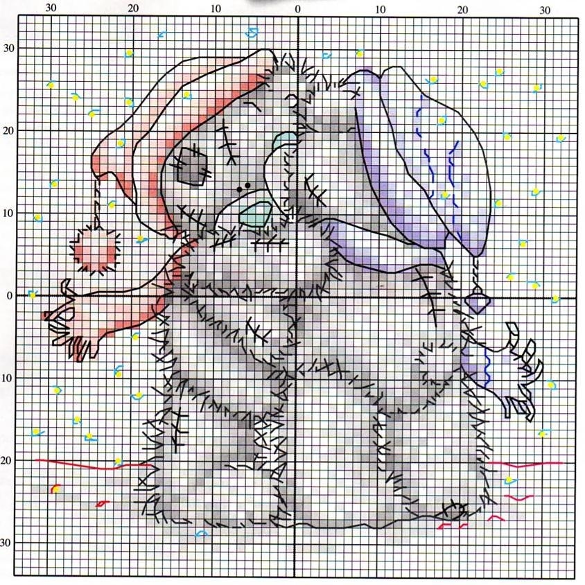 Schema punto croce Inverno 4