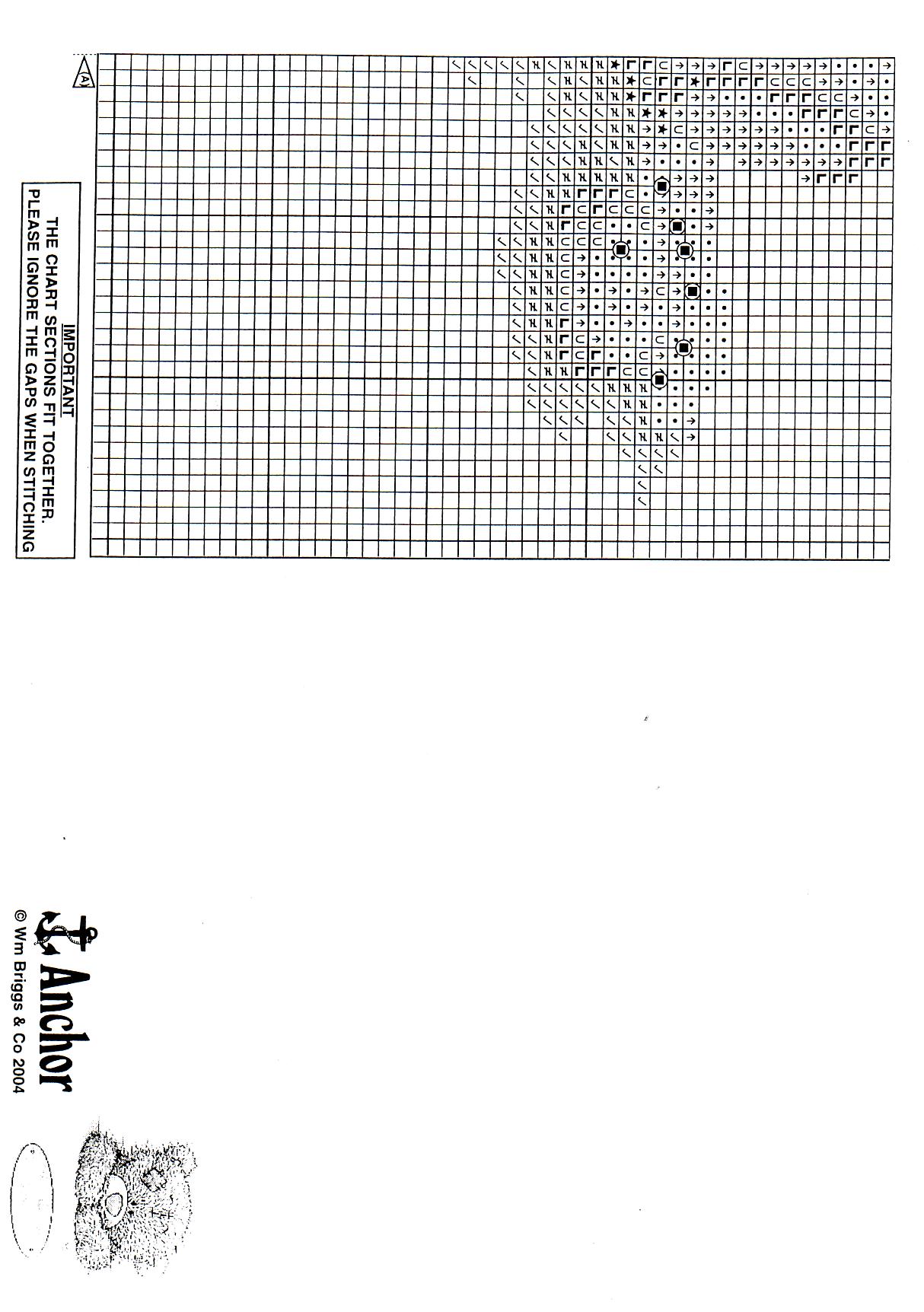 Schema punto croce Orsetto Ricama 9