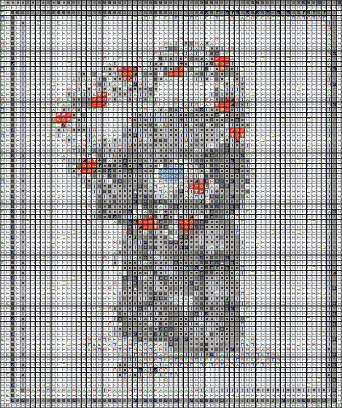 Schema punto croce San Valentino 2