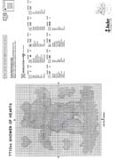 Schema punto croce Pioggia Di Cuori 3