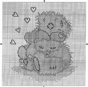 Schema punto croce Tatty E Teddy 3
