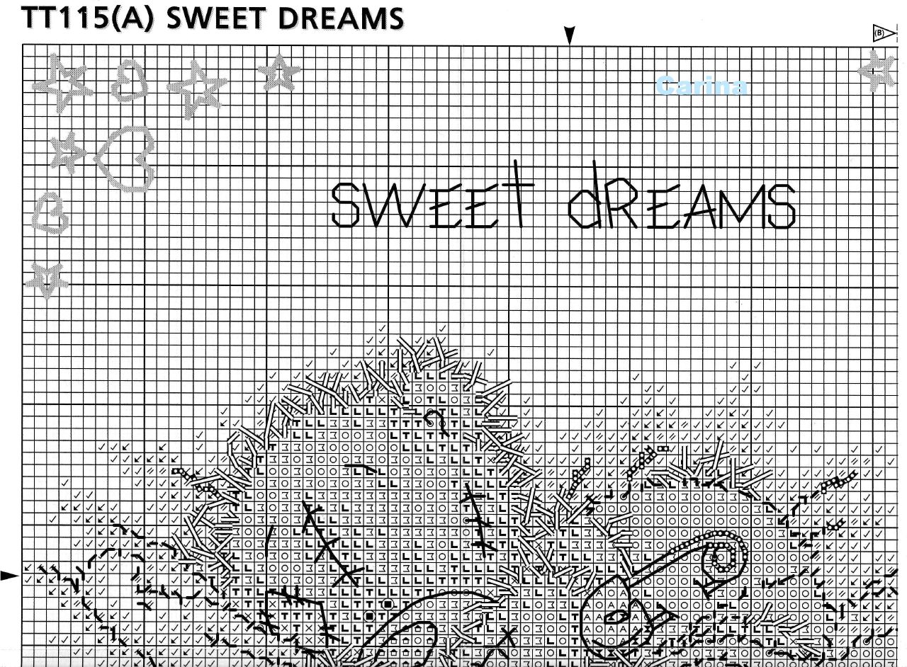 Schema punto croce Sweet Dreams 3