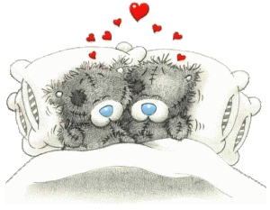 Schema punto croce Tatty Teddy Letto 1