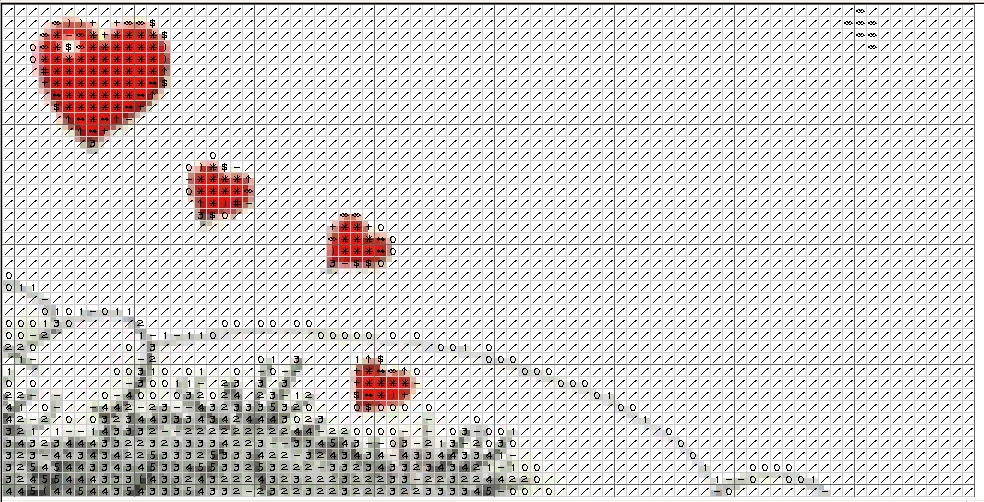 Schema punto croce Tatty Teddy Letto 3