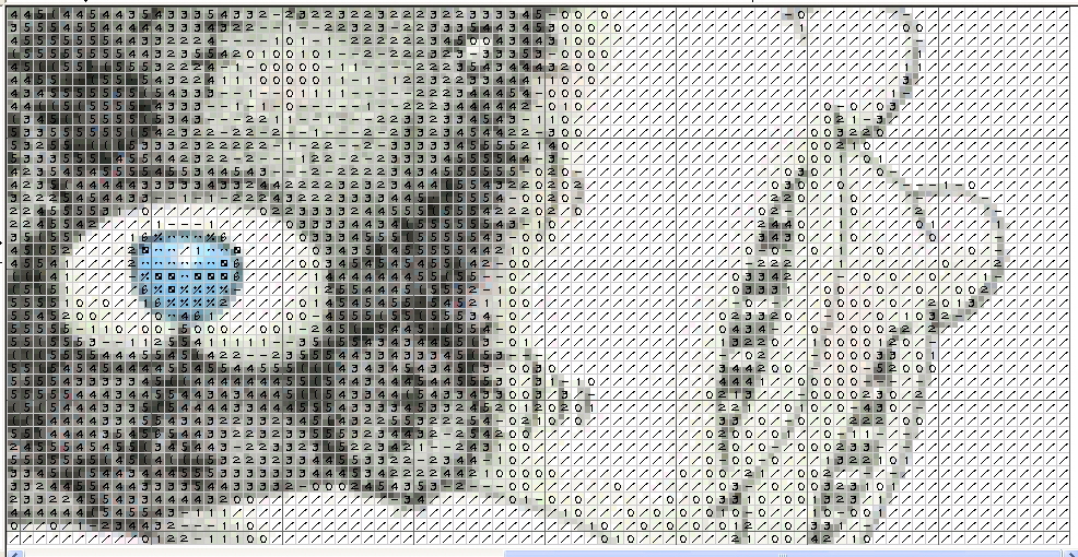 Schema punto croce Tatty Teddy Letto 5