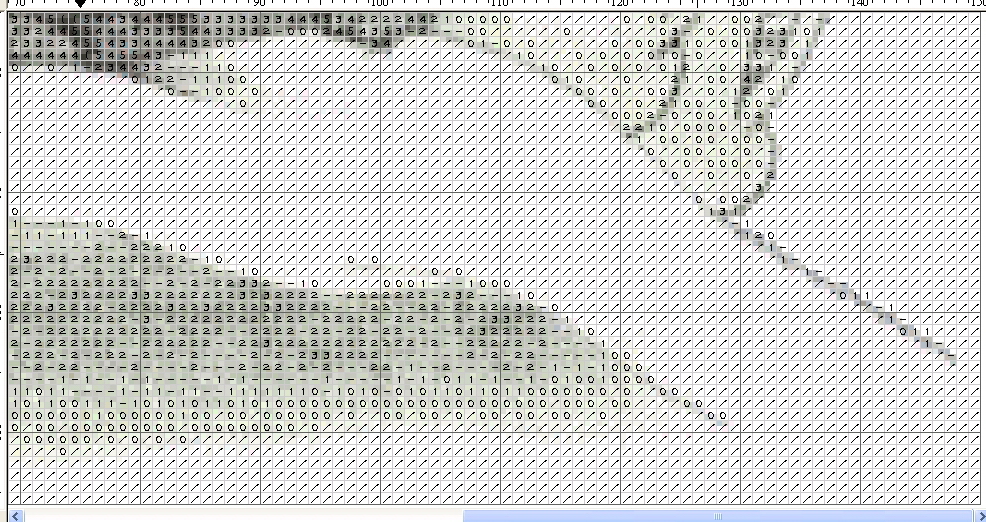 Schema punto croce Tatty Teddy Letto 7