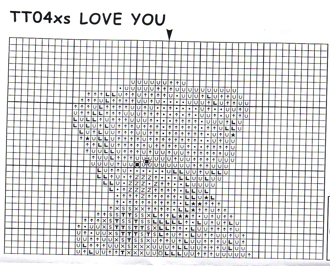 Schema punto croce Teddy Con Rosa 2