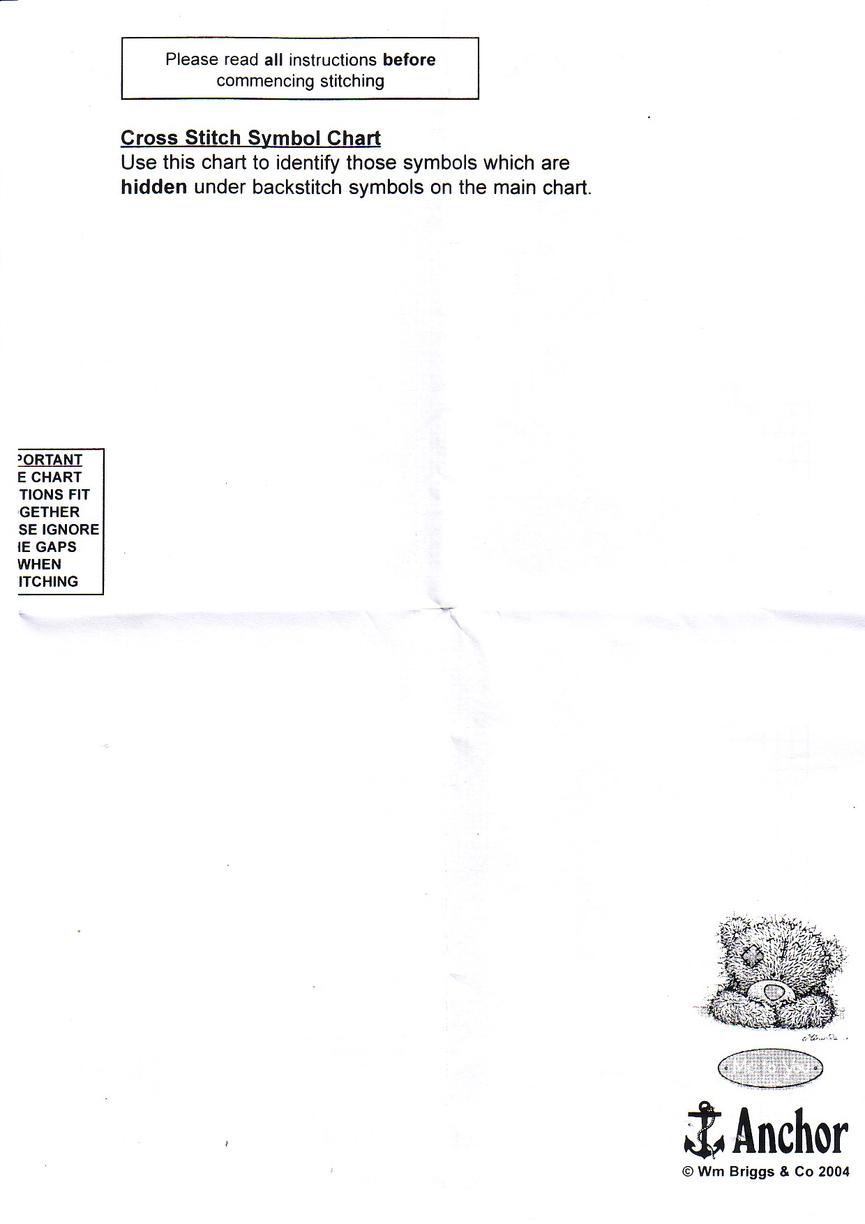 Schema punto croce Teddy Con Rosa 8