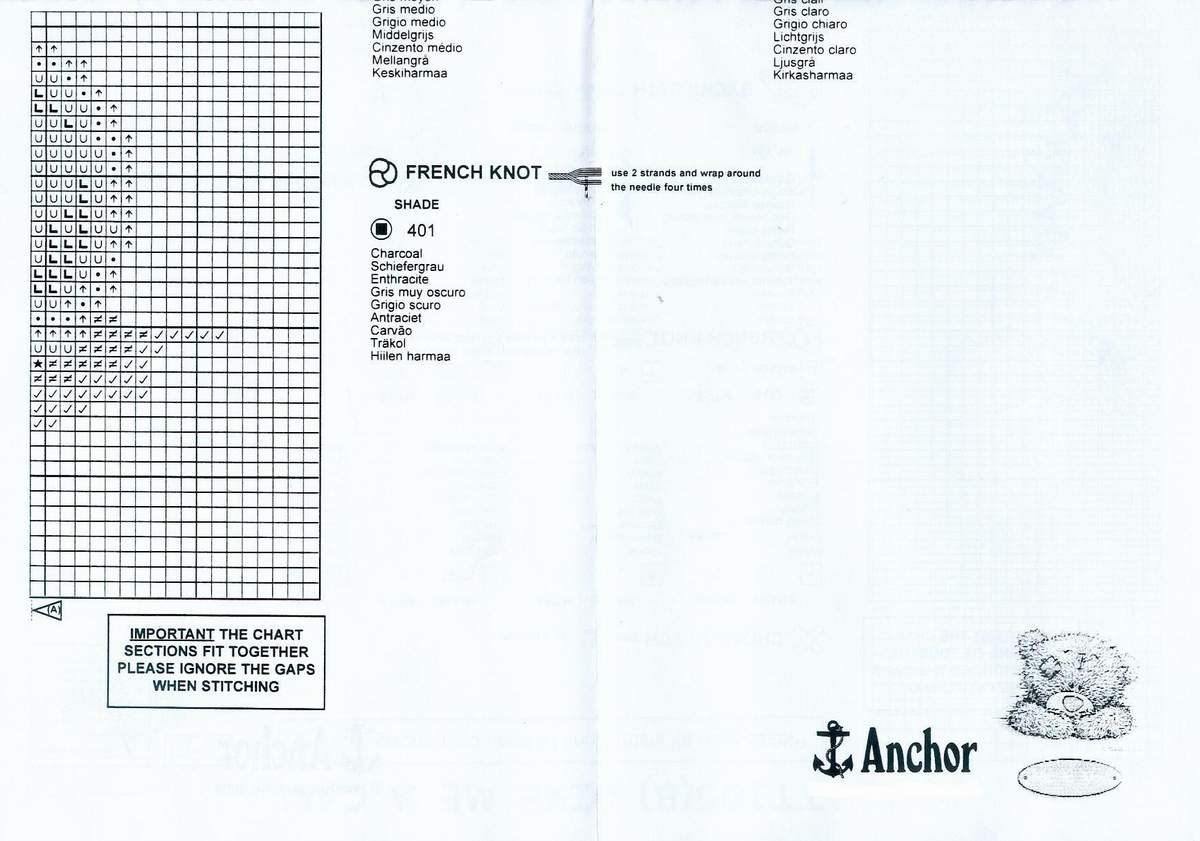 Schema punto croce Telefonata 2