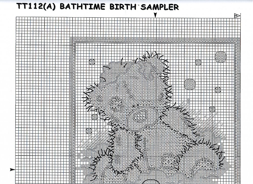 Schema punto croce Vasca Da Bagno 2