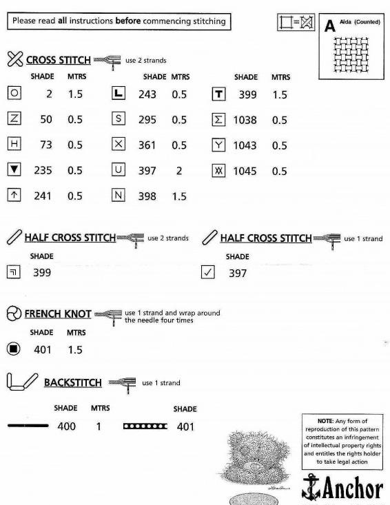 Schema punto croce Vaso Fiori Rosa 4
