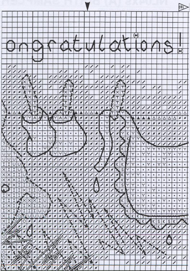 Schema punto croce Appeso 3