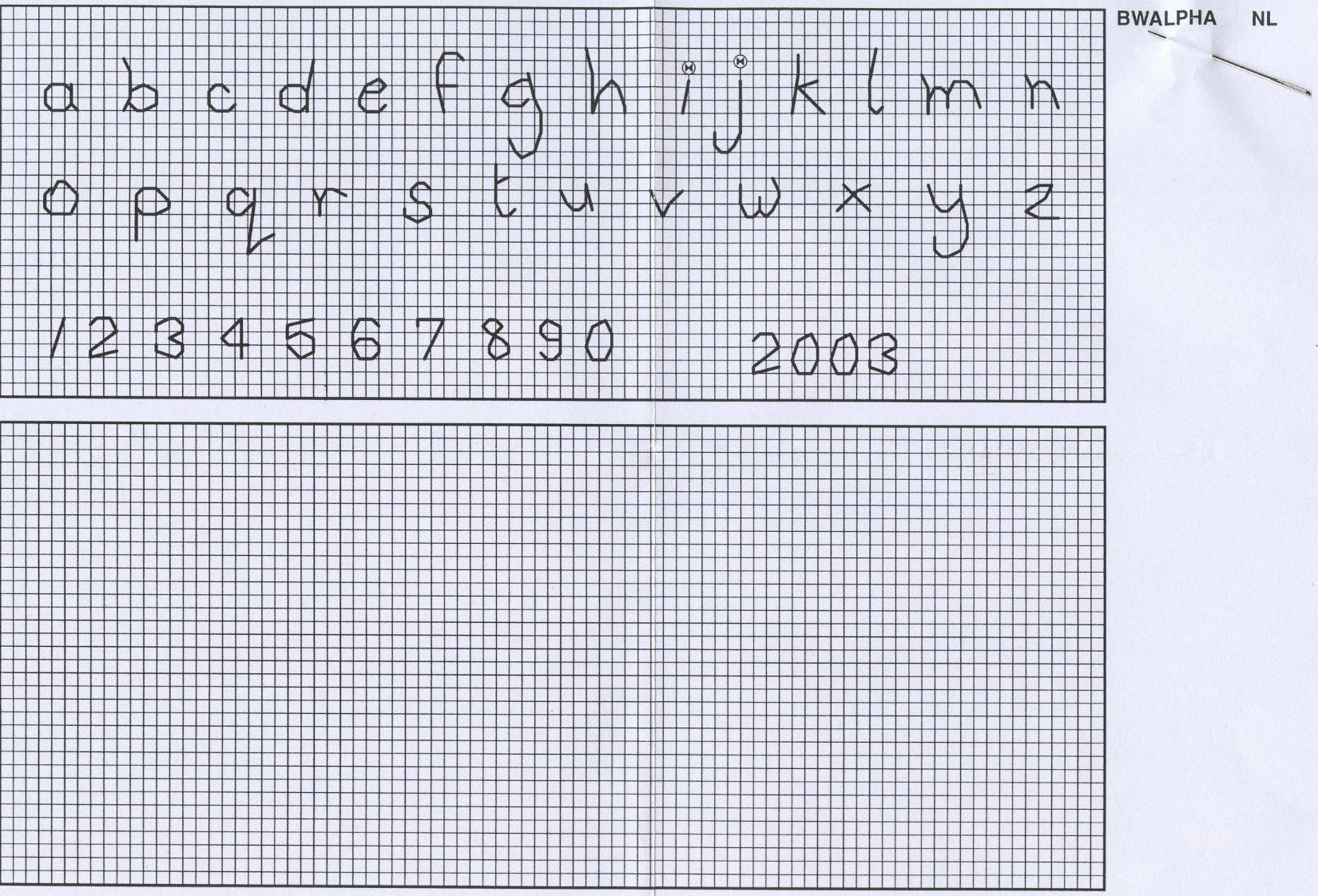 Schema punto croce Appeso 8