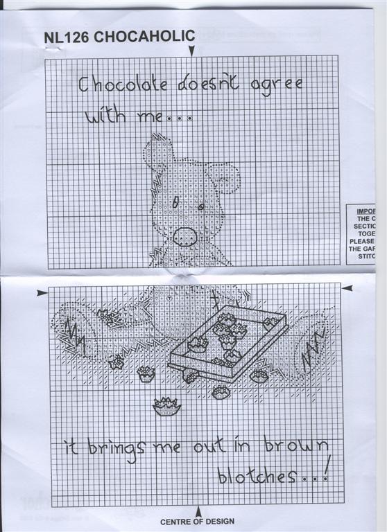 Schema punto croce Chocolate 3