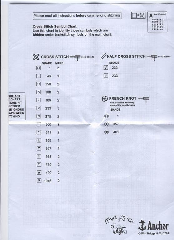 Schema punto croce Chocolate 5