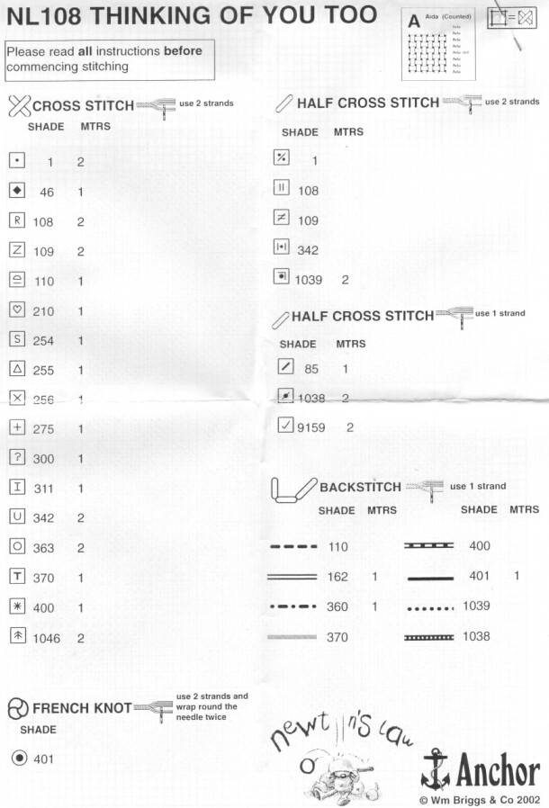 Schema punto croce Collina 4