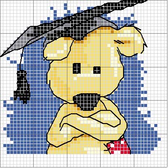 Schema punto croce Laurea 1