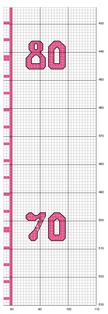 Schema punto croce Metro 11