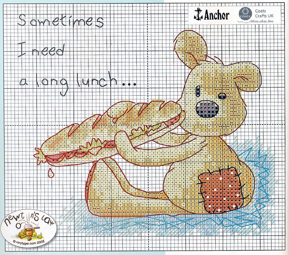 Schema punto croce Panino 2