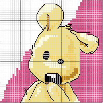 Schema punto croce Pensive 1