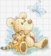 Schema punto croce Baby 1