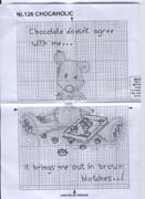 Schema punto croce Chocolate 3