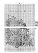 Schema punto croce Con Rosa 3