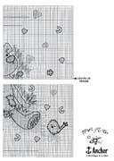 Schema punto croce Cuoricini 4