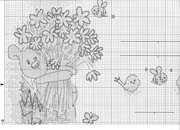 Schema punto croce Giardino 3