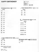 Schema punto croce Happy Birthday 1d