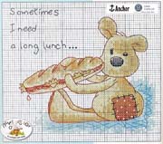 Schema punto croce Panino 2