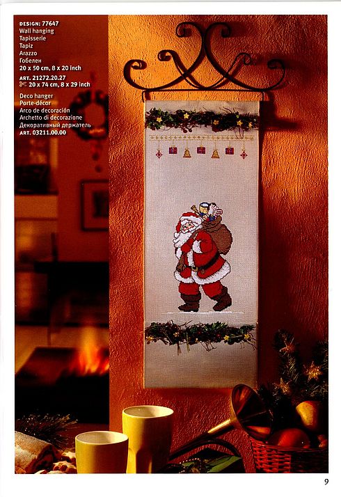 Schema punto croce Babbo Natale 01