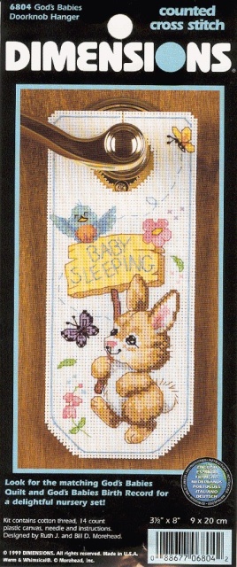 Schema punto croce Baby Sleeping 01