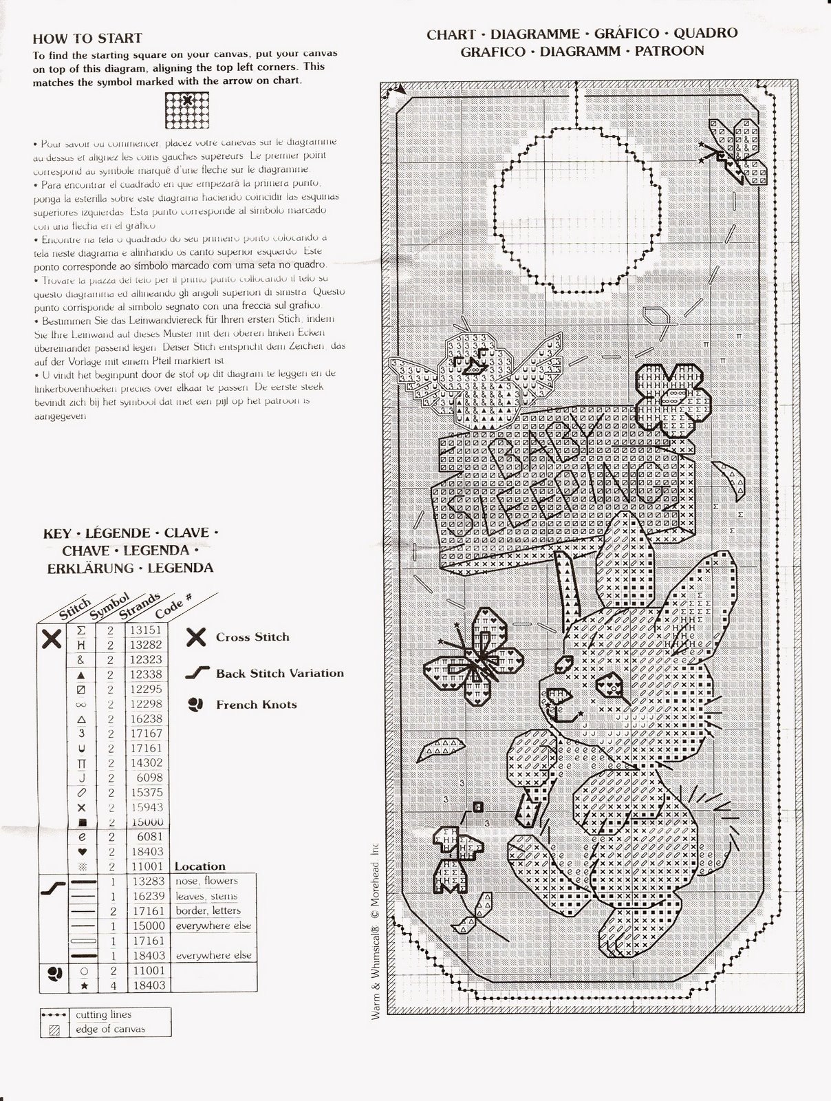 Schema punto croce Baby Sleeping 02