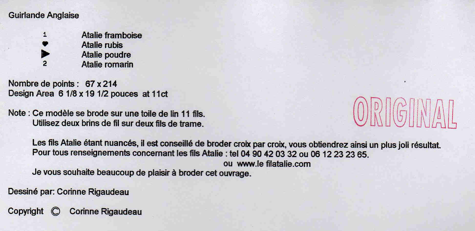 Schema punto croce Banner Cuori Patch 04