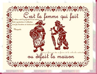 Schema punto croce Banvenue 05